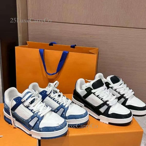 Lvs Skate Shoes Designer Sneakers Luxury Skate Sneaker Mens Trainers Casual Runner Shoe Outdoor Leather Flower Skates Women Men LVS skate Tennis Shoes d7a