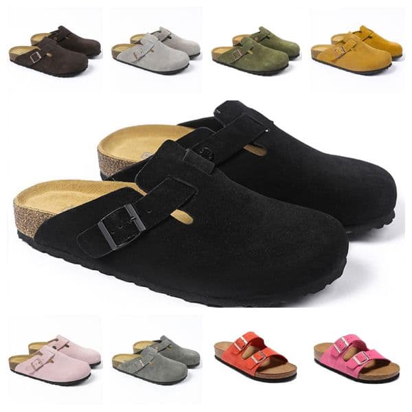 design sliders for men and women Clog Sandals Non-Slip EVA Sole Adjustable Buckle Slides Indoor Outdoor Casual House Slippers red black pink 36-45
