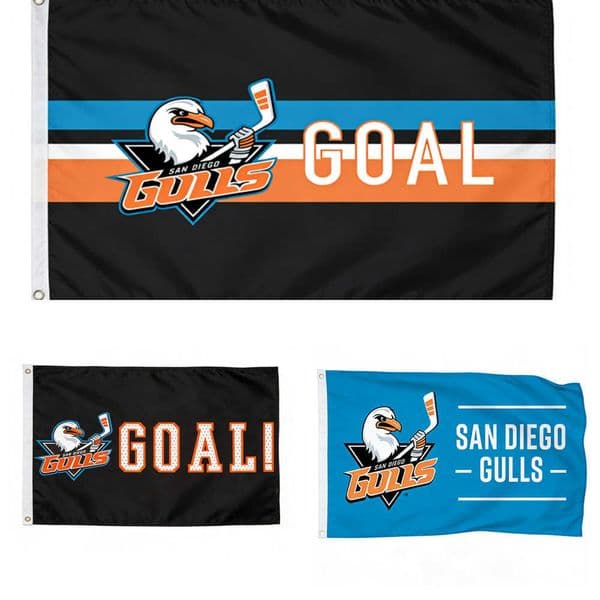 3x5FT Flag AHL San AHL Diego Gulls Flag USA Sports Festive Gifts 3x5ft - Polyester Banner for Fans u0026 Home Decor Outdoor Banner With 2 Brass Grommets 0460 Y260605