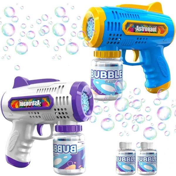 Bubble Gun Automatic Bubble Machine Children No-spill bubble toy Portable Park Bubble Blower for Kids Birthday Party Gift T260602