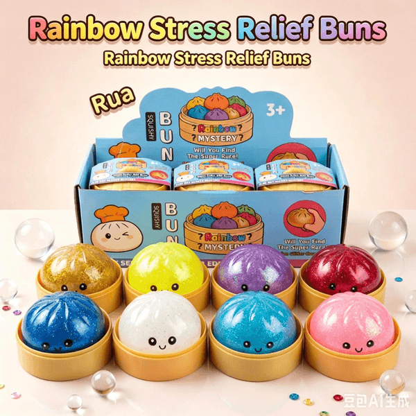 8.5CM Hot spot Needoh decompression toy soft rubber release dumplings slow rebound kneading music BY SEA