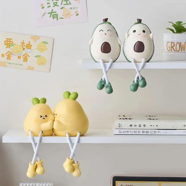 Luxury Designer Decor Cute Cartoon Desktop room Dangling Doll Ornaments Shelf Sub-Decorations Living Room Bedroom Bookshelf Study Small Furn 8