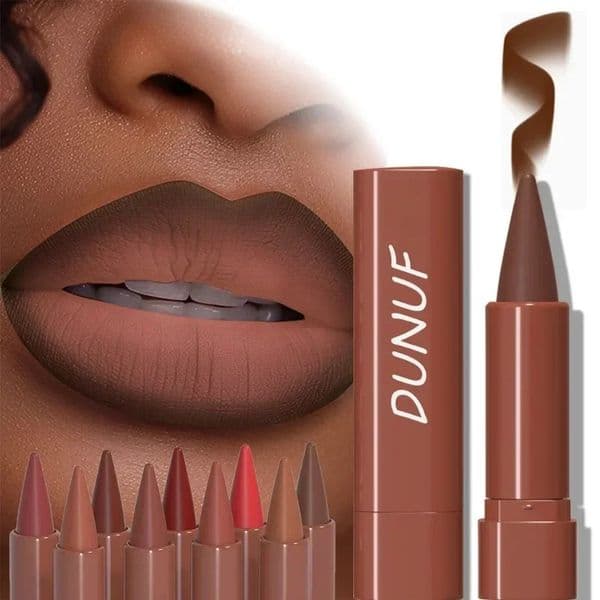 9 Colors Gradient Lip Liner Matte Black Brown Velvet Lipstick Waterproof Non Sticky Contouring Tint Lipliner Crayon Lip Makeup 260605