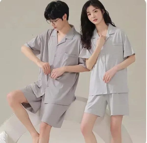 Summer pajamas Short-Sleeved Womens Pajama Set Cartoon Pyjamas Modal Couple Sleepwear Home Pajamas For Women Or Men 260604