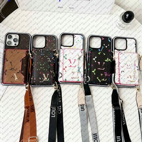 Designer Magsafe IPhone Case For 17Pro Max Luxury Leather Wallet Card Holder for Apple iPhone 16 Pro Max 15 14 13 12 ProMax Anti-drop Iphone Case Classic Mobile Cover