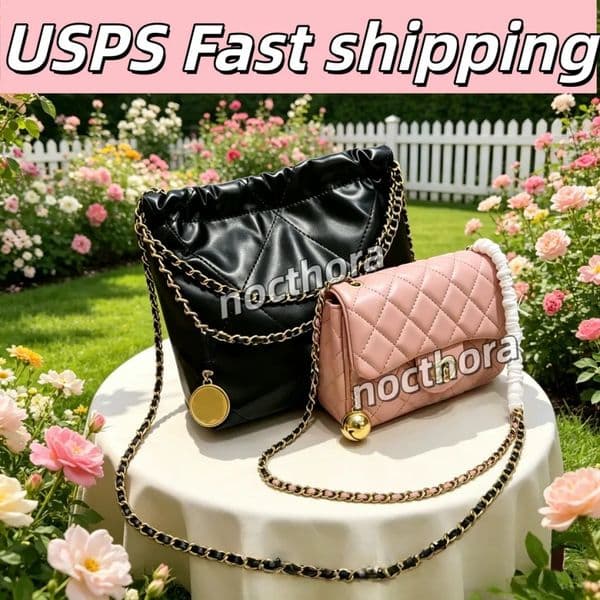 10A caviar cf classic designer bags for women luxury shoulder bag Women's crossbody bags diamond pattern metal chain doube C letters flap closure woemn handbags cc bag
