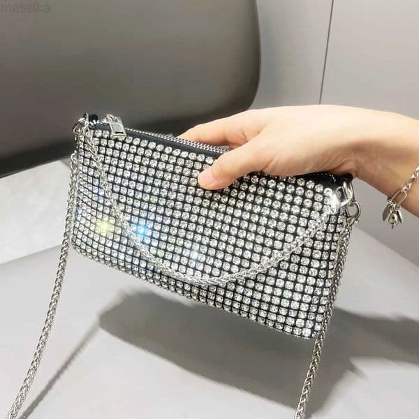 Purse Luxury Clutch Designer Rhinestones Bag for women handle bag Shoulder Bag PurseR260605