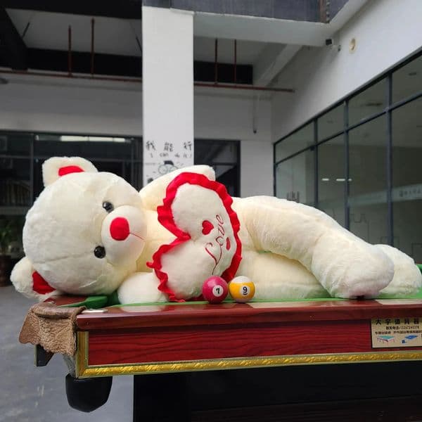 2026 New 100Cm Big I LOVE YOU Teddy Bear perfume cologne Plush Toy Lovely Huge Stuffed Soft Doll Lover Kids Valentines Day Gift For Girlfriend Designer 01