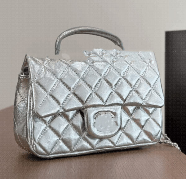 2026 New classic CF small fragrant style rhombus chain small square bag high-end small gold ball single shoulder crossbody women's bag D665