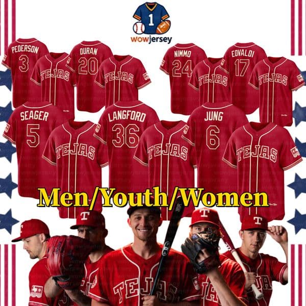 Texas Ranger Baseball Jersey RangersJersey 5 Corey Seager Jersey 53 Adolis Garcia 2 Marcus Semien Nathan Eovaldi Evan Carter Leody Taveras Jonah Heim Joc Pederson