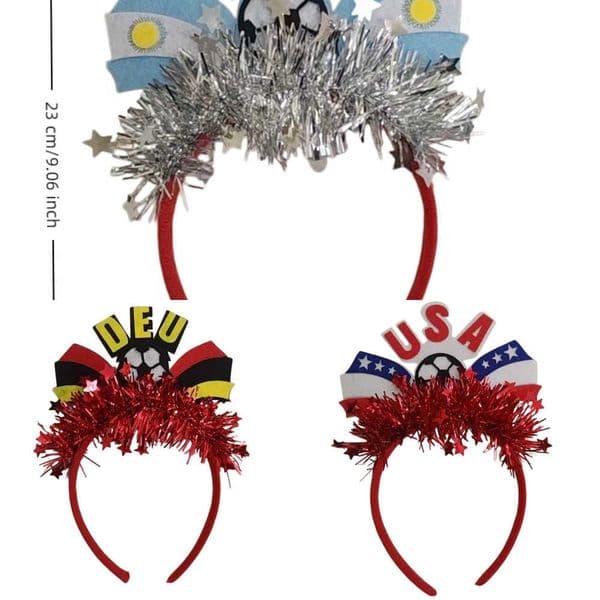 World Cup Canada USA 2026 Mexico Fan Headbands Cheerleading Glasses for Encouragement National Flag Headbands Y260605