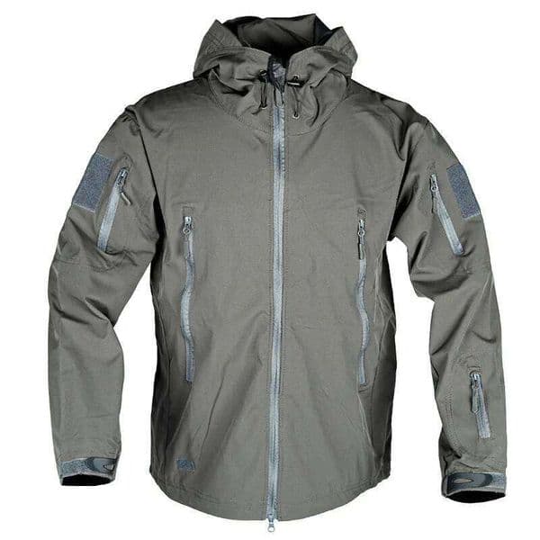 Men's Jackets Full Zip Shark Skin Soft Shell Tactical Waterproof Windbreaker Outdoors Hiking Hooded Coat S-4XL 26W0606