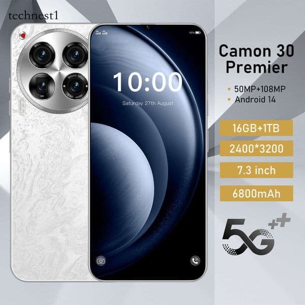 2026 Camon 30 smartphone with ultra-high-definition large screen, 16GB + 1TB of large memory, running Android 14 system