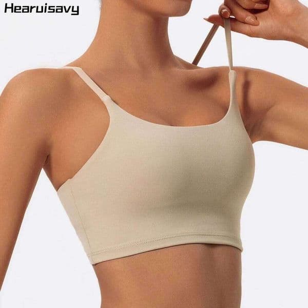 Hearuisavy Summer Ultra-Soft Fabrics Yoga Sports Bra Women Sportswear Push Up Breathable Quick Dry Gym Top Fitness Underwear 28992