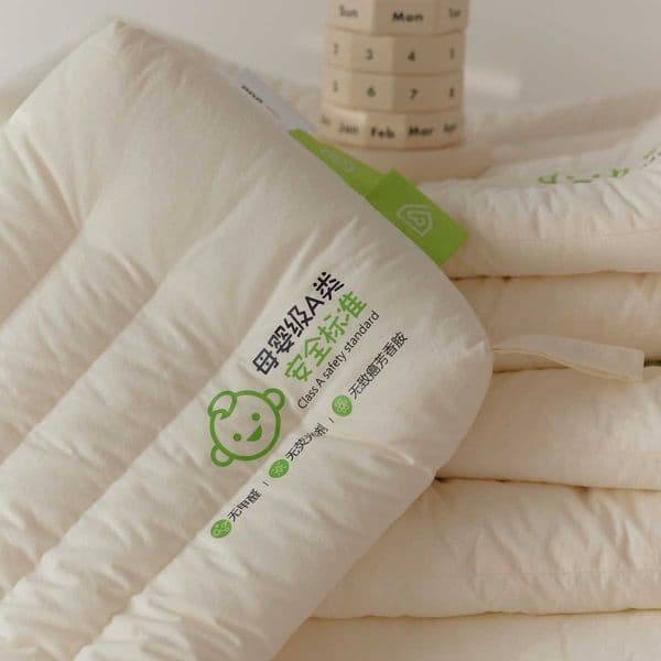 Class A Mother and Baby Children Student Kids Neck Low Pillow Short Pillow Washable Neck Support Sleep Aid Pillow Core Pure Cotton Small Pillow L260606