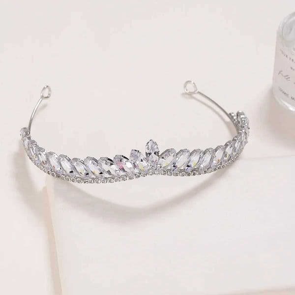 1PC Crystal three-dimensional bridal decorative headband tiara Birthday crown Wedding tiara C260606