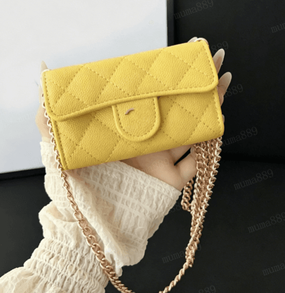 10A Mirror Quality Designer CC Wallet Caviar Genuine Leather Zipper Wallet Women's Handheld Wallet
