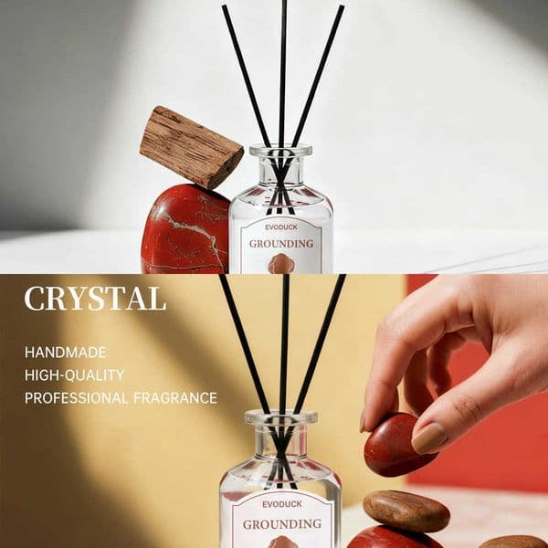 Fragrance Reed Diffuser 50ml Aromatherapy Sticks Long Lasting Bedroom Desk Room Decor Home Scent Gift For Her Earthy Woody Aroma L260606