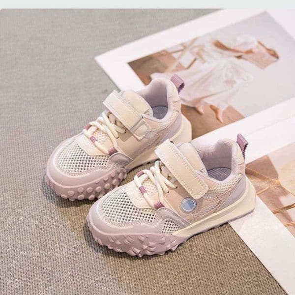 Sports Childrens Shoes 2025 Spring/Summer New Style Girls Trendy Mesh Shoes Boys Mesh Dad Shoes for Older Kids L2606062CRC