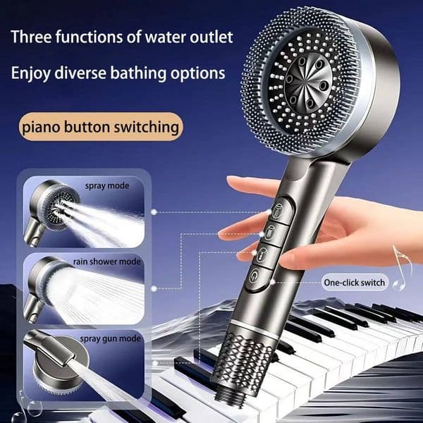 Four-speed Adjustment Booster Bathroom Household Water Heater Bath Handheld Shower Head Bracket Set ddmynov