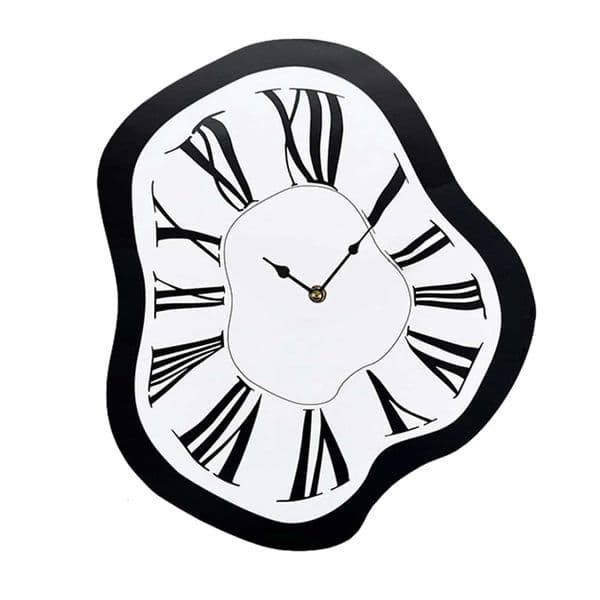 Unique Creative Melting Acrylic Clock Distorted Clocks for Shelf Off Shop Desktop Ornament House Decoration DROPSING J260606