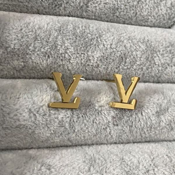 Not Fading Minimalist Designer Earrings Titanium Steel Classic Letter Luxury Earrings Fashion Jewelry For Boys Girls