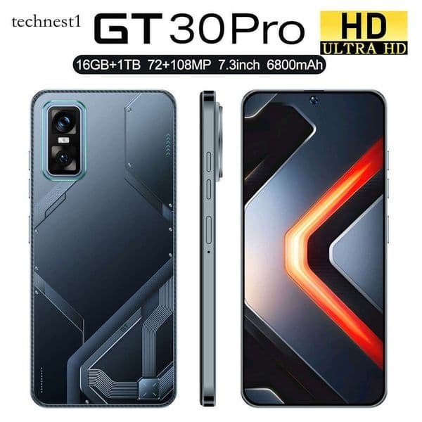 The best-selling GT 30 Pro mobile phone, featuring a 16+1T Android system, a 7.3-inch large screen and facial ID fingerprint ID. thumbnail 2