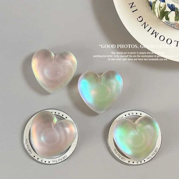 -shaped Korea Laser Three-nsional Colorf Magnetic Phone Stand ported Ring Holder for Iphone Griptok Bracket J260606