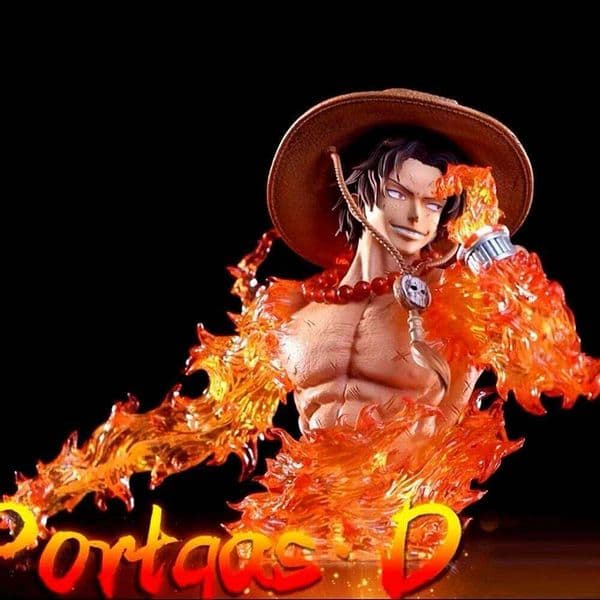 13.5cm/5.3in Anime Portgas D Ace Figure Collectible Model Statue Toy Gift 26L0606