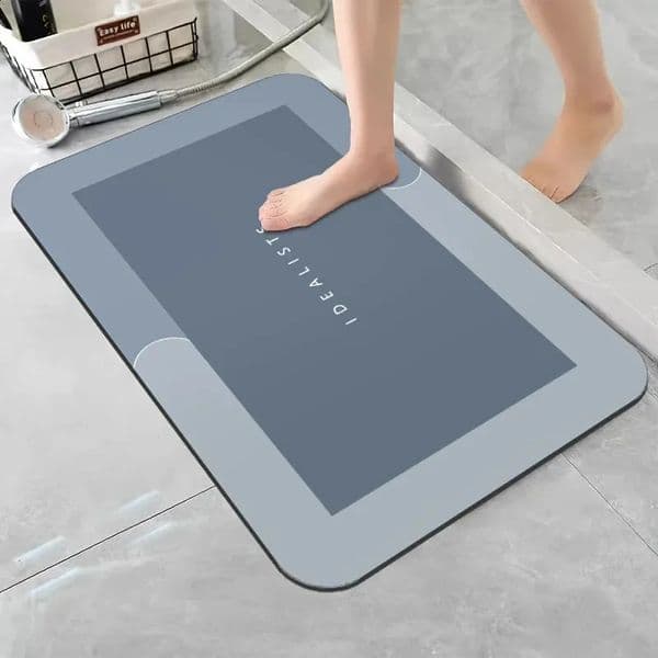 Diatomaceous Earth Bath Mat Super Absorbent Non Slip Fast Drying Soft Floor Mat for Bathroom Shower Laundry Bedroom Kitchen RV 260605