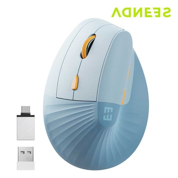 SEENDA Vertical Wireless Mouse Type C Rechargeable Ergonomic USB Type C Mice for Laptop PC MacBook Windows Android L260608