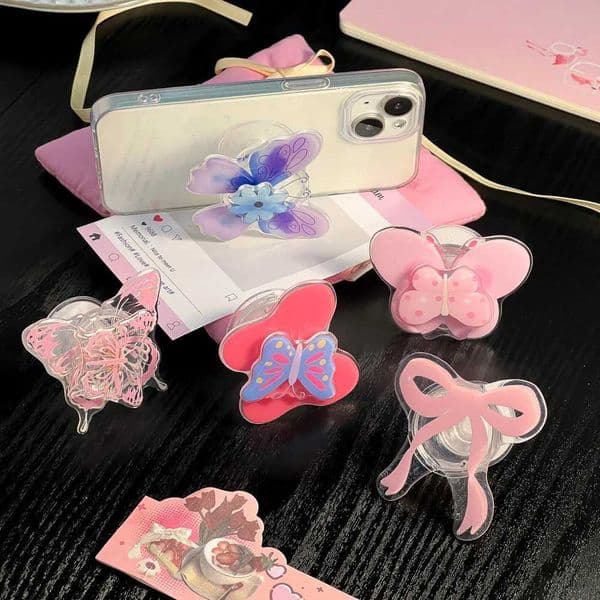 Grip Phone Korean Cute Tok Griptok Phone Holder for IPhone 17 Pro Max 16 15 14 13 Universal Mobile Phone Stand Holder J260606