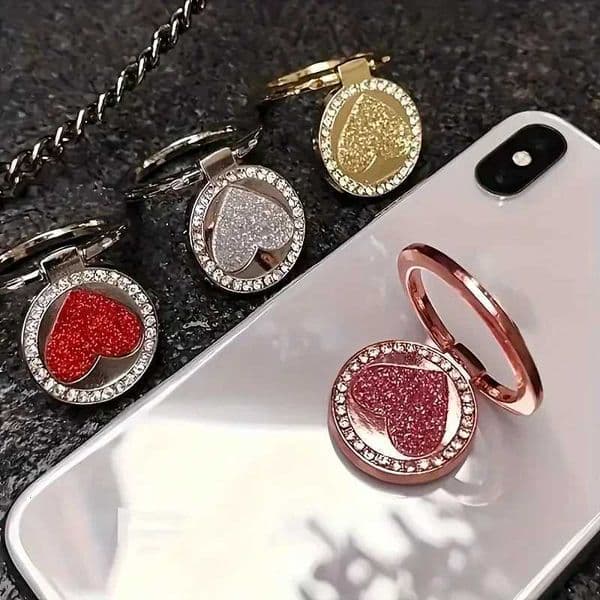 Ring Circar Glittering Metal Buckle Phone Holder for Mobile Phone Car Magnetic Mount Smart Phone Accessories J260606