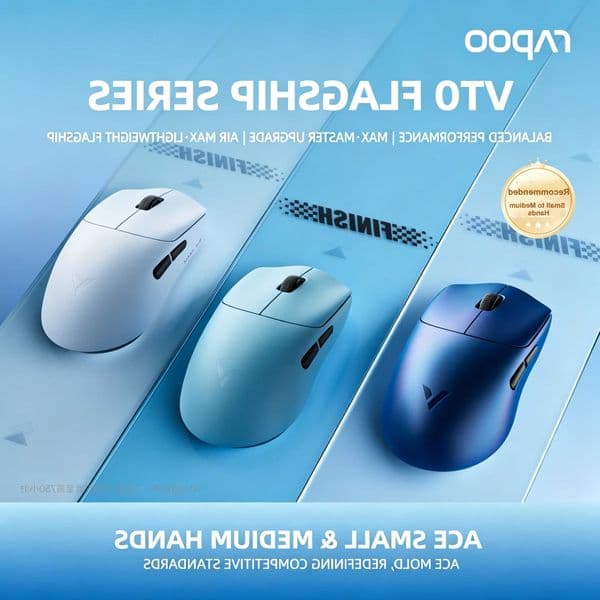 Rapoo VT0 Air MAX Wireless Gaming Mouse 8K Polling Rate 39g Lightweight 30000DPI Optical Encoder Esports Mouse for PC Laptop L260608