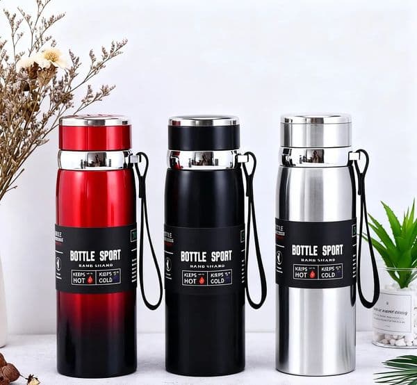 1L Thermal Water Bottle Keep Cold and Thermos for Tea Coffee Vacuum Flasks Stainless Steel 260605