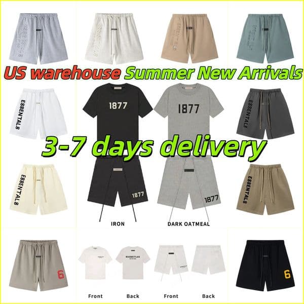 essentials shorts mens essential t shirt men designer shirts Letters on the back shirt mens summer sets shirts tracksuit summer shorts high quality shorts US size S-XL