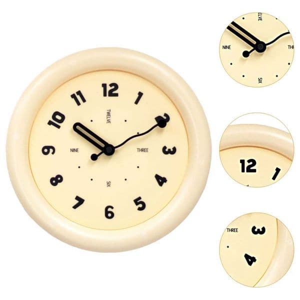 Creative Round Wall Hanging Clock Decorative for Living Ro Kitchen Bedro J260606