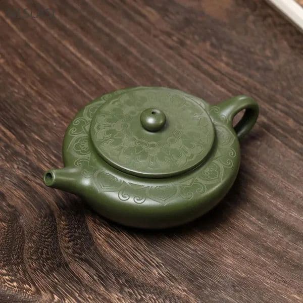Luxury Designer room Decor 170Ml Antique Yixing Purple Clay Teapot Raw Ore Green Mud Filter Infuser Handmade Beauty Tea Pot Chinese Zisha Te 15
