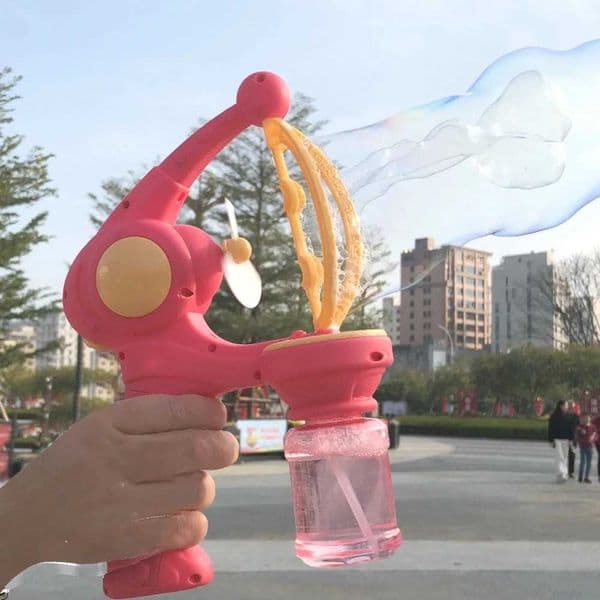 Blowing Large Bubbles Automatic Bubble Gun with Liquid Toys Soap Machine Outdoor Party Play Toy for Kids Birthday Surprise Gifts T2606024VX9