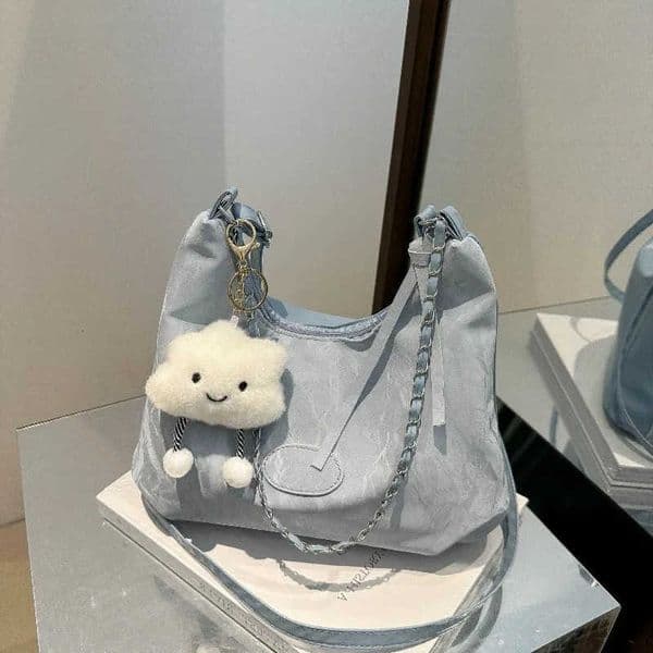 Summer Chain Commuting Bag New Casual Student Soft Face Large Capacity Bag for Women Fashion Single Shoulder Crossbody Bags H260606