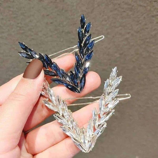 1pc Women's Fashion Accessories Kind Rhinestone V-shaped Ponytail Elegant Hairstyle Tool Daily Party Wear Jewelry Hair Clip