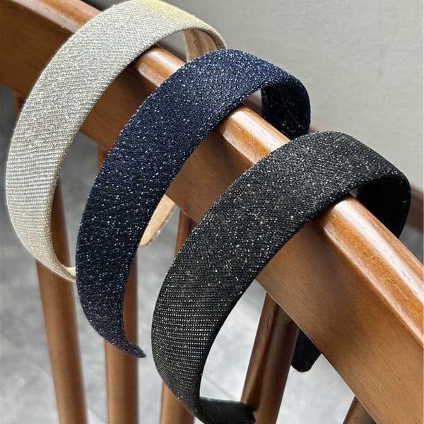 Wide 2pc Korean Good Quality Solid Headband Minimalist and Versatile Blue Fashion Hair Bands Women Girls Hair Accessories H260606