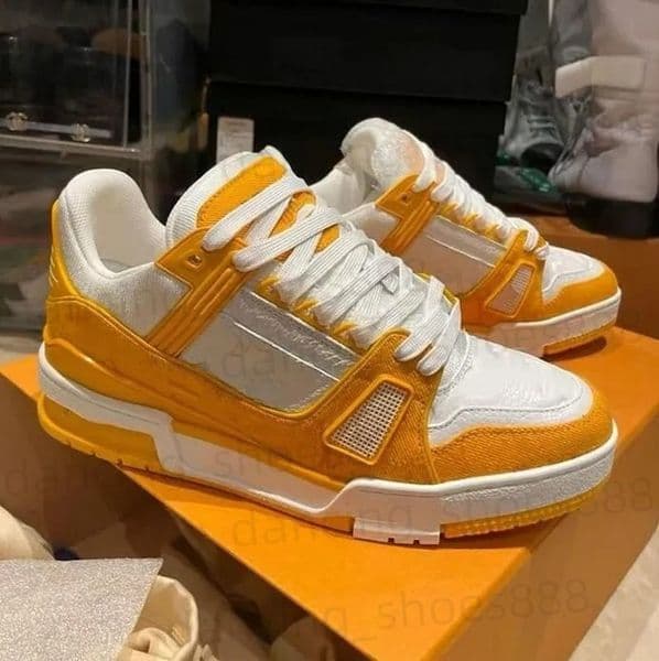 2026 Fashion Top Quality Calfskin Overlays Skate Designer Sport Shoes Luxury Low Womens Mens Leather Trainers Platform OG Original White Black Orange Sneakers z1