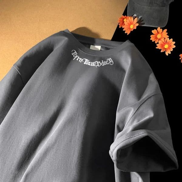 Mens Oversized T-shirts White Cotton T Shirt 5XL for Men Casual Summer Wear Letter Fashion Print Neck Tee Shirts Men Clothing 260604