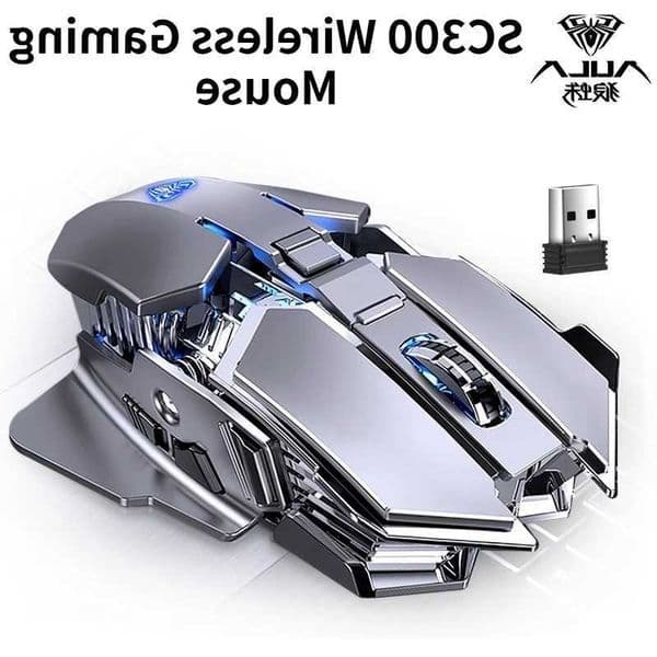 SC300 Wireless Mouse Rechargeable Silent Notebook Desktop Computer Mechanical E-sports Game Home With 4 Color Cool Lights L260608