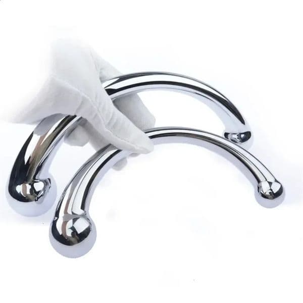 2026 New Anal Plug Dildo Stainless Steel G Spot Wand Massage Stick Pure Metal Penis G-Spot Stimulator Sex Toy adult toys For Women Men 015