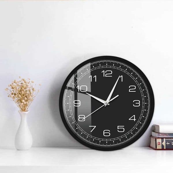 Wall Arabic Numberals Simple Design Clock For He Indoor Off Decor Modern Silent Non-ticking Wall Watch With Metal Frame J260606