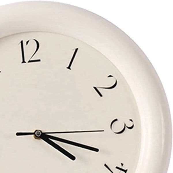 Clock Non Ticking Rustic Wall Modern Decorative Clock Round Time Clock Small Clock for Bathro Off Bedro Study He J260606