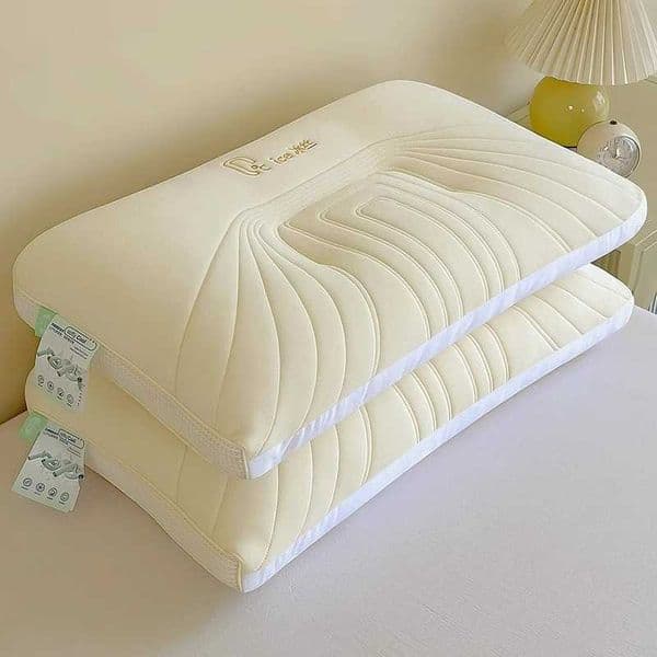 Super Soft Cool Ice Silk Latex Pillow Core for Home Use Adult Neck Support Sleep Aid Unisex Summer L260606