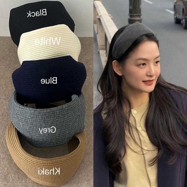 widened knitted 1/2pcs headband Retro for women elegant Simplicity All-match Going Out hairband Fashion Hair Accessories H260606